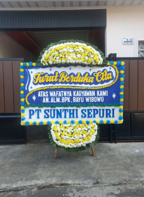 Papan Bunga Duka di Tlogorejo